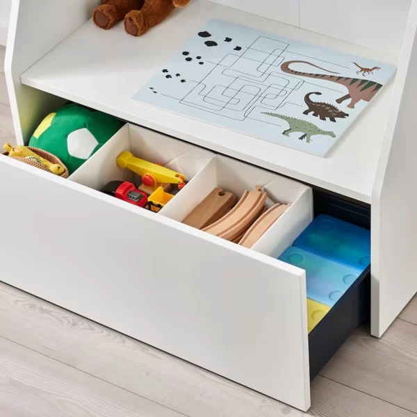 کتابخانه اتاق کودک سفید ایکیا مدل BERGIG