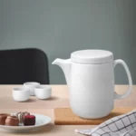 قوری سفید ایکیا مدل GOKVÄLLÅ