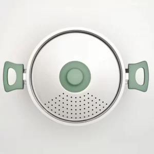 ست 6 تکه ظروف با روکش نچسب خاکستری-سبز/خاکستری روشن ایکیا مدل HEMLAGAD
