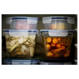 ظرف غذا با درب شیشه ای/پلاستیکی 1.8 لیتری ایکیا مدل IKEA 365+