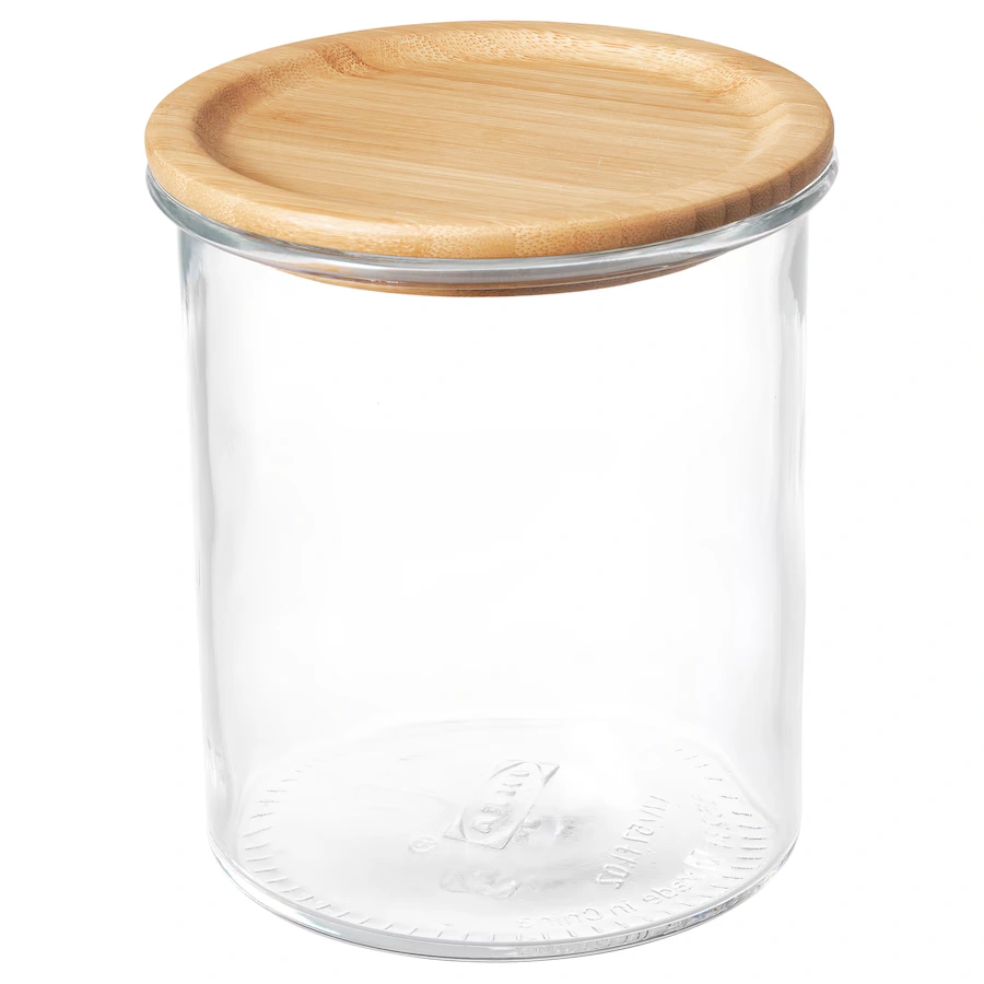 شیشه با درب بامبو ایکیا مدل IKEA 365+