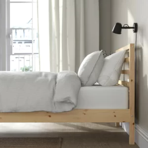 قاب تخت چوب کاج ایکیا سایز 120x200 مدل TARVA