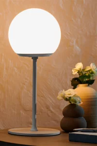 چراغ رومیزی گرد شکل LED چیبو ترکیبی سفید