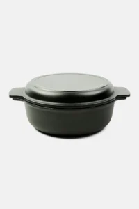 سرخ کن و ماهیتابه چدنی 2 در 1 چیبو مشکی