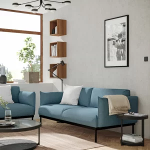 مبل 2 نفره گانارد آبی روشن ایکیا مدل ÄPPLARYD
