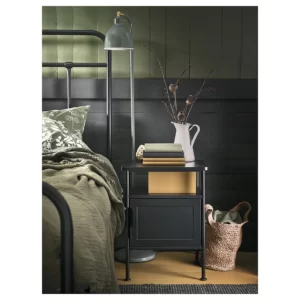 میز کنار تخت آنتراسیت مشکی ایکیا مدل GRÅFJÄLLET