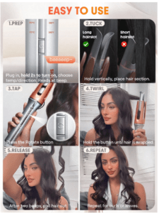 SHEGLAM HAIR It-Curl تک لمسی بیگودی فوری اتوماتیک