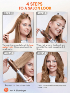 برس حرارتی SHEGLAM HAIR It-Curl برس فر کننده مو 38 میلی متر