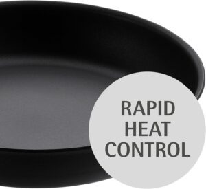 ماهیتابه نچسب WMF Steak Profi هسته آلومینیومی دسته استیل ضد زنگ مشکی سایز 24 سانتیمتر