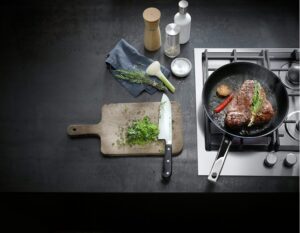 ماهیتابه نچسب WMF Steak Profi هسته آلومینیومی دسته استیل ضد زنگ مشکی سایز 24 سانتیمتر