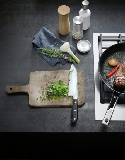 ماهیتابه نچسب WMF Steak Profi هسته آلومینیومی دسته استیل ضد زنگ مشکی سایز 24 سانتیمتر