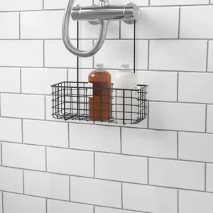 سبد آویز مشکی 31x12x40 سانتی متر ایکیا مدل BLECKSJÖN