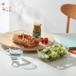 ست 2 عددی ظرف غذا با درب شفاف ایکیا چند رنگ 700 میلی لیتر مدل HAVSTOBIS