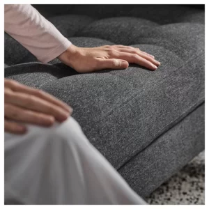 مبل تختخوابشو 3نفره خاکستری تیره/فلزی تیره ایکیا مدل LANDSKRONA