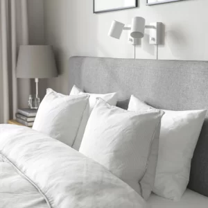قاب تخت روکش دار بژ/خاکستری 160x200 سانتی متر ایکیا مدل TÄRNKULLEN
