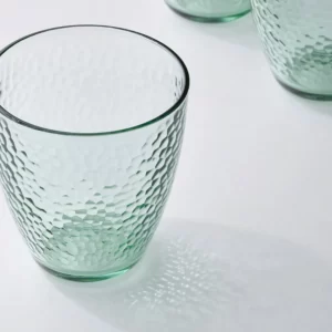 ست 4 تایی لیوان شیشه سبز ایکیا مدل DVÄRGSTUBB