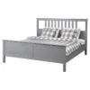 قاب تخت خاکستری رنگ/لوروی سایز ۱۶۰x۲۰۰ ایکیا مدل HEMNES