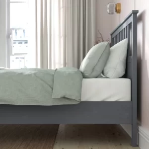 قاب تخت خاکستری رنگ/لوروی سایز ۱۶۰x۲۰۰ ایکیا مدل HEMNES
