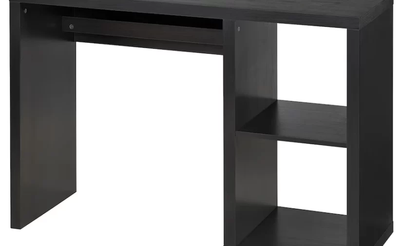 میز تحریر مشکی-قهوهای ایکیا مدل KALLAX