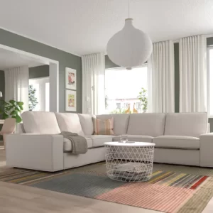 مبل ال ۴ نفره بژ روشن ایکیا مدل KIVIK