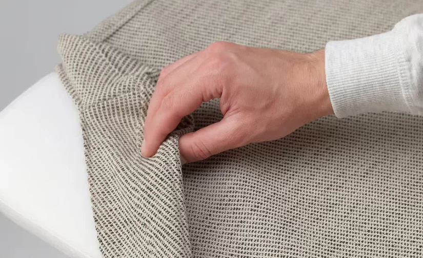 صندلی بژ/قهوه‌ای ایکیا مدل LUSTEBO