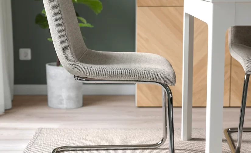 صندلی بژ/قهوه‌ای ایکیا مدل LUSTEBO