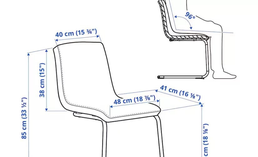 صندلی بژ/قهوه‌ای ایکیا مدل LUSTEBO