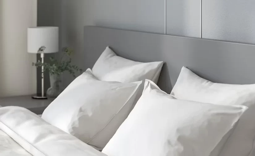 قاب تخت بلند دارای ۲ جعبه نگهداری خاکستری ایکیا ۱۶۰x۲۰۰ مدل MALM