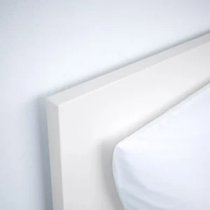 قاب تخت بلند همراه جعبه ذخیره سازی سفید سایز 160x200 سانتی متر ایکیا مدل MALM