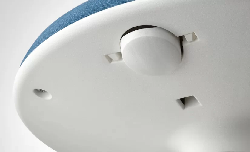 تکیه‌گاه ایستاده سفید/آبی تیره ایکیا مدل NILSERIK