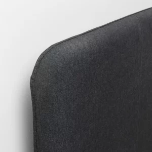 قاب تخت روکش دار خاکستری تیره سایز 160x200 سانتی متر ایکیا مدل SLATTUM