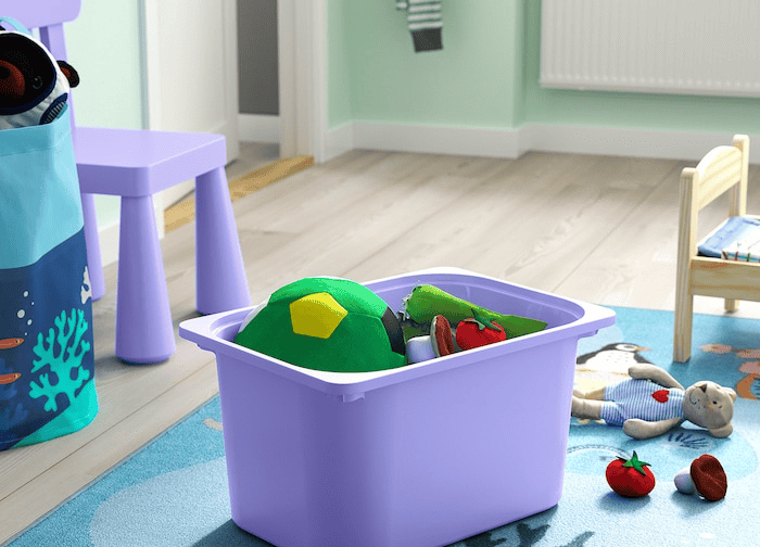 دراور 6 کشو سفید/سبز روشن/یاسی ایکیا مدل TROFAST