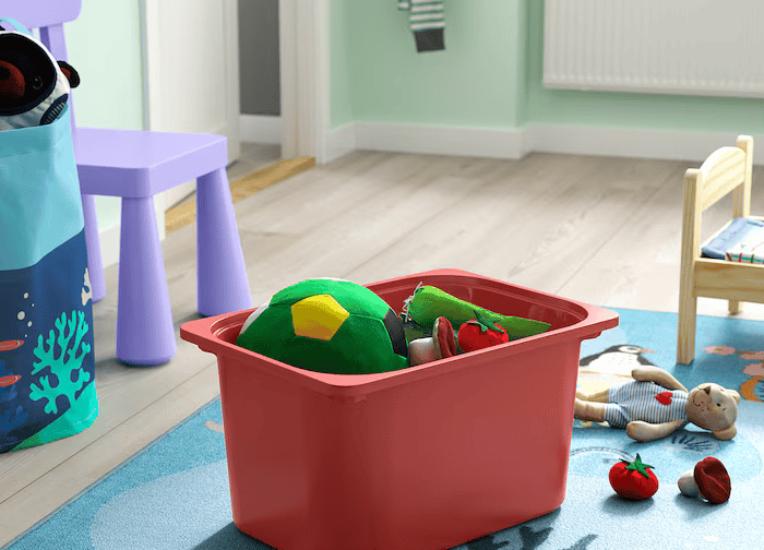 دراور 6 کشو سفید/سبز روشن/قرمز ایکیا مدل TROFAST