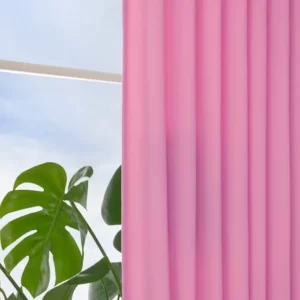 یک جفت پرده صورتی همراه با حلقه سایز ۱۴۵x۳۰۰ ایکیا مدل GINSTMOTT