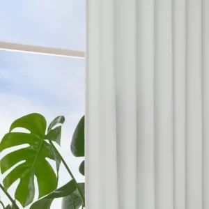 یک جفت پرده سفید همراه با حلقه سایز ۱۴۵x۳۰۰ ایکیا مدل GINSTMOTT