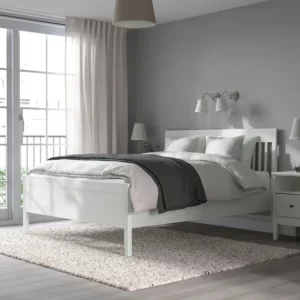 قاب تخت سفید سایز ۱۶۰x۲۰۰ ایکیا مدل IDANÄS