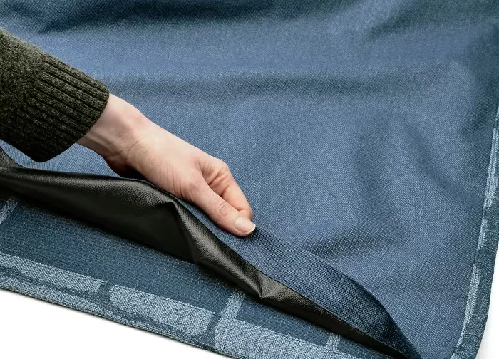 یک جفت پرده ضخیم آبی روشن/با نوار تزئینی ایکیا مدل LÖNNSTÄVMAL