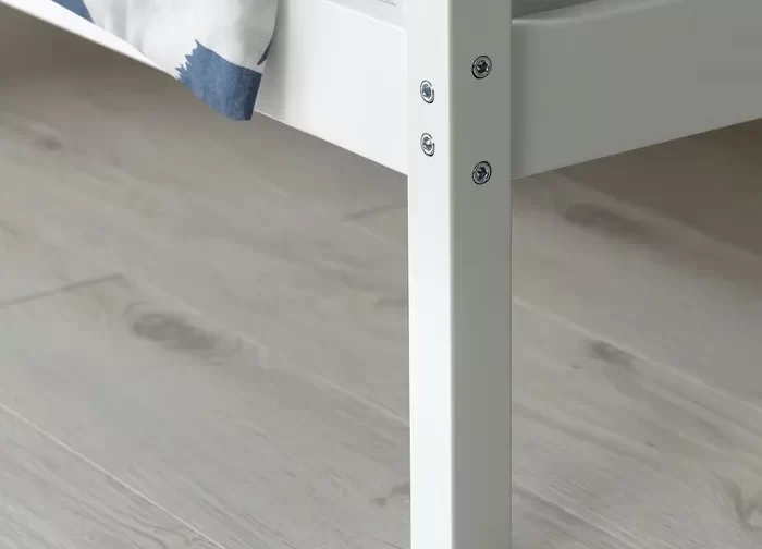 قاب تخت چهار ستونه سفید ۱۴۰x۲۰۰ ایکیا مدل VITARNA