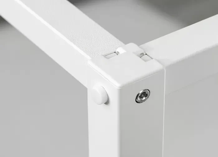 قاب تخت چهار ستونه سفید ۱۴۰x۲۰۰ ایکیا مدل VITARNA