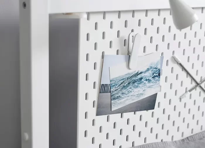 قاب تخت چهار ستونه سفید ۱۴۰x۲۰۰ ایکیا مدل VITARNA