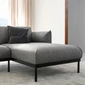 مبل راحتی سه نفره به همراه کاناپه راحتی رنگ خاکستری/مشکی ایکیا مدل ÄPPLARYD