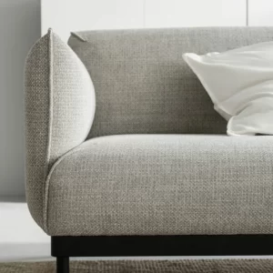 مبل راحتی سه نفره به همراه کاناپه راحتی رنگ خاکستری روشن ایکیا مدل ÄPPLARYD