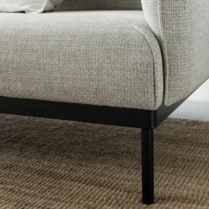 مبل راحتی سه نفره به همراه کاناپه راحتی رنگ خاکستری روشن ایکیا مدل ÄPPLARYD