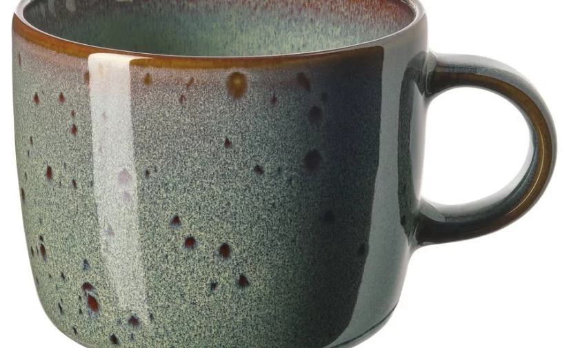 ماگ بژ/سبز 370 میلی لیتر ایکیا مدل GLADELIG