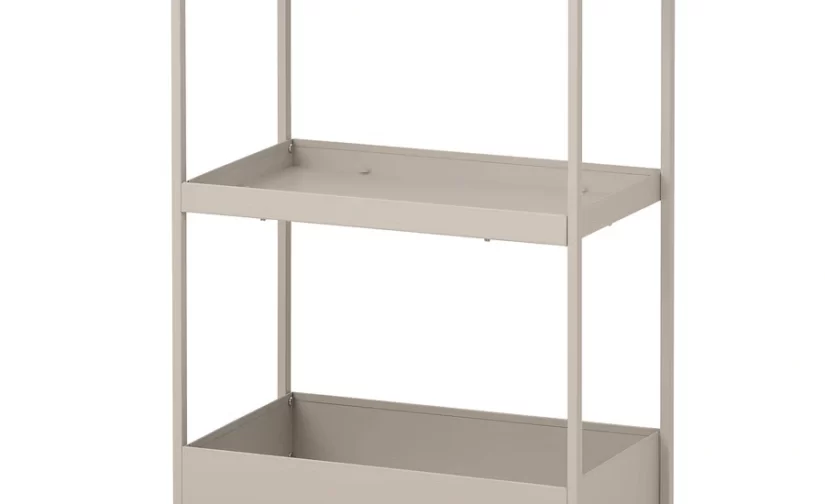 ترولی بژ سایز ۵۰.۵x۳۰x۸۳ ایکیا مدل NISSAFORS