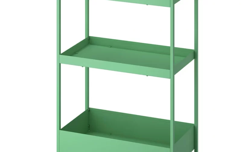 ترولی سبز روشن سایز ۵۰.۵x۳۰x۸۳ ایکیا مدل NISSAFORS