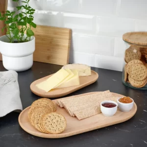 ست ۲ عددی سینی پذیرایی چوب راش ایکیا مدل SMÖRLING