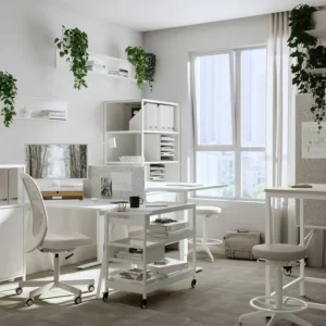 میز تحریر سفید سایز ۱۲۰x۷۰ ایکیا مدل TROTTEN