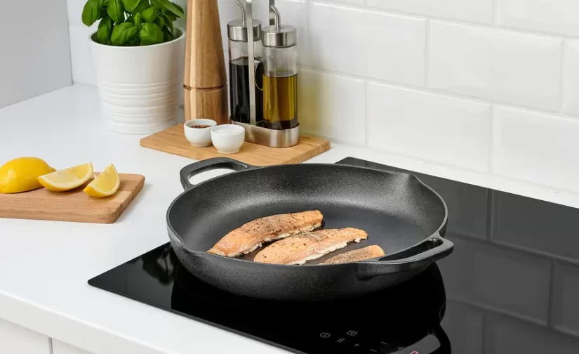 ماهیتابه چدنی سایز ۳۲ سانتیمتر ایکیا مدل VARDAGEN