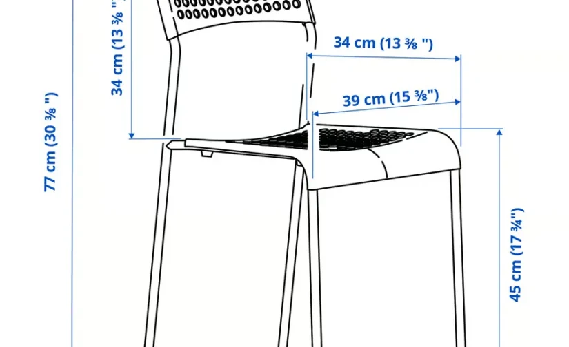 صندلی سفید ایکیا مدل ADDE